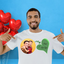 Ich Liebe Sie Vater Vathers Tag Geschenk Foto Tri-Blend Shirt