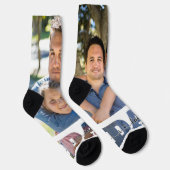 Ich Liebe Sie Vater Zitat zwei Vater & Kinder Foto Socken (Rechts)