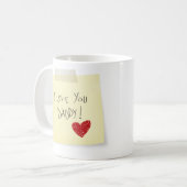 "Ich Liebe Sie Vati-" Tasse (Vorderseite Links)