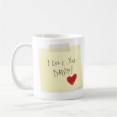 "Ich Liebe Sie Vati-" Tasse (Links)