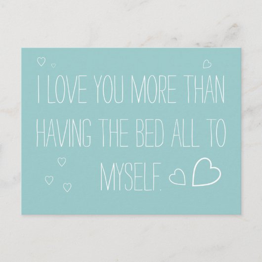 Ich Liebe, Sie vermissen mehr lange Postkarte (Vorderseite)