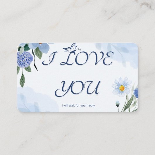 Ich Liebe Sie Visitenkarte (Vorderseite)