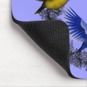 Ich Liebe Sie Vögel auf Blume Kranz Personalisiert Mousepad (Ecke)