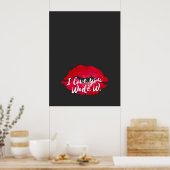 Ich Liebe Sie Wade Wilson Poster (Küche)