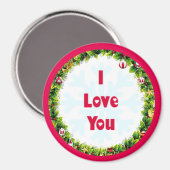 Ich Liebe Sie Weihnachten Magnet (Vorderseite/Rückseite)