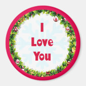 Ich Liebe Sie Weihnachten Magnet (Vorne)