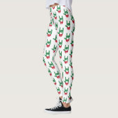 Ich Liebe Sie Weihnachtskranz Leggings (Links)