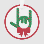 Ich Liebe Sie Weihnachtskranz Ornament (Vorderseite)