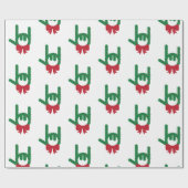 Ich Liebe Sie Weihnachtswarbenpapier Geschenkpapier (Flach)