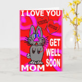 Ich Liebe, Sie werden bald gut Mama Karte (Gelbe Blume)