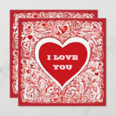 Ich Liebe, Sie werden mir Valentinerkarte heiraten (Vorne/Hinten)