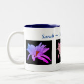 Ich Liebe Sie White Daisy Personalisiert Zweifarbige Tasse (Links)