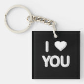 Ich Liebe Sie Wolken Keyring Schlüsselanhänger (Vorderseite)