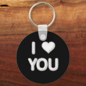 Ich Liebe Sie Wolken Keyring Schlüsselanhänger (Vorderseite)