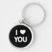 Ich Liebe Sie Wolken Keyring Schlüsselanhänger (Vorne)