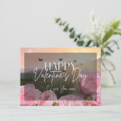 Ich Liebe Sie XOXO Happy Valentine Day Card Einladung (Stehend Vorderseite)