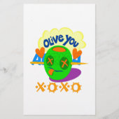Ich Liebe Sie XOXO schöne phantastische Grafik Art Briefpapier (Vorderseite)