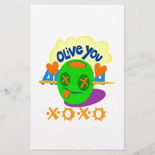 Ich Liebe Sie XOXO schöne phantastische Grafik Art Briefpapier