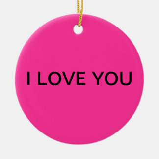 "ICH LIEBE SIE" zacke Verzierung aus Keramik Ornament