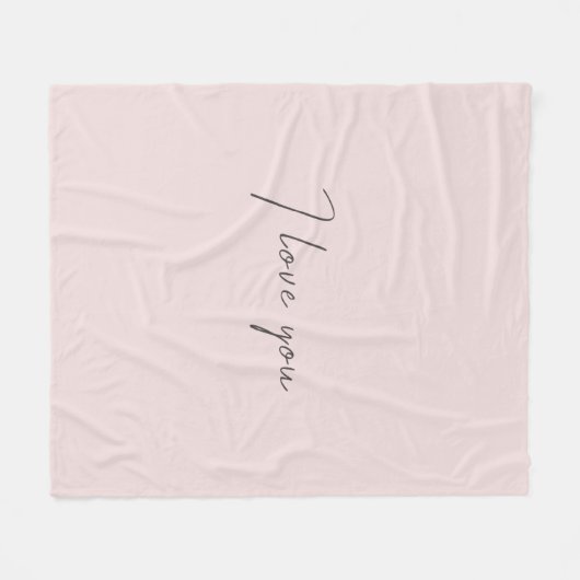 Ich Liebe, Sie zitieren Hochzeitsstich Valentinsta Fleecedecke (Vorderseite (Horizontal))