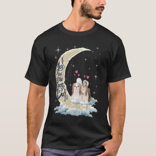 Ich Liebe Sie zu Moon Shih Tzu 01 T-Shirt (Vorderseite)