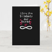 Ich Liebe Sie zu Unendlichkeit und über das Valent Karte (Gelbe Blume)