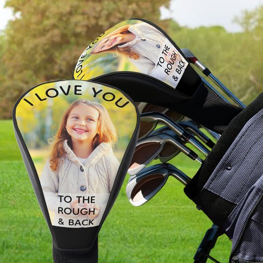 Ich Liebe Sie zum benutzerdefinierten Foto Rough a Golf Headcover