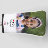 Ich Liebe Sie zum benutzerdefinierten Foto Rough & Golf Headcover (Vorderseite)