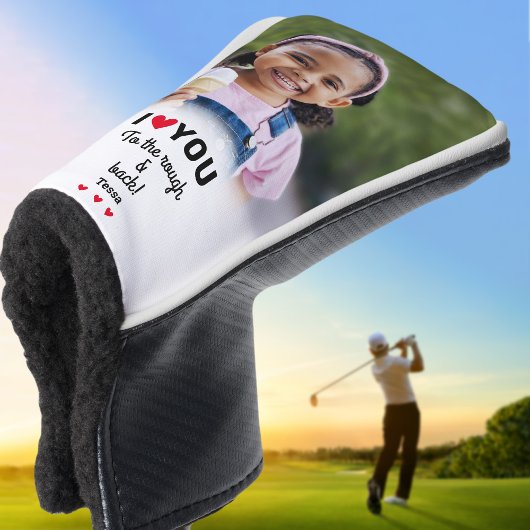 Ich Liebe Sie zum benutzerdefinierten Foto Rough & Golf Headcover