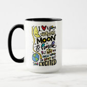 Ich Liebe Sie zum Mond und zurück, aber... Tasse (Links)