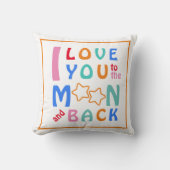 Ich Liebe Sie zum Mond und zurück an der orangen G Kissen (Vorderseite)