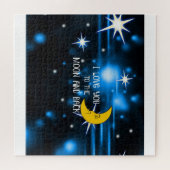 Ich Liebe Sie zum Mond und zurück, bunt und niedli Puzzle (Horizontal)