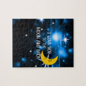 Ich Liebe Sie zum Mond und zurück, farbenfrohe Ges Puzzle (Horizontal)