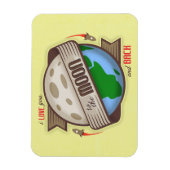 Ich Liebe Sie zum Mond und zurück - Flexible Magne Magnet (Vertikal)