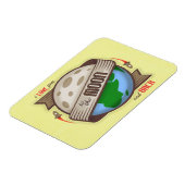 Ich Liebe Sie zum Mond und zurück - Flexible Magne Magnet (Linke Seite)