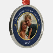 Ich Liebe Sie zum Mond und zurück Foto Ornament (Rechts)