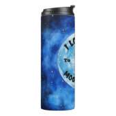 Ich Liebe Sie zum Mond und zurück großen Dan Thermosbecher (Nach links gedreht)