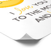 Ich Liebe Sie zum Mond und zurück (Kinderzimmer Wa Poster (Ecke)