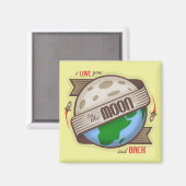 Ich Liebe Sie zum Mond und zurück - Magnet (Vorderseite/Rückseite)