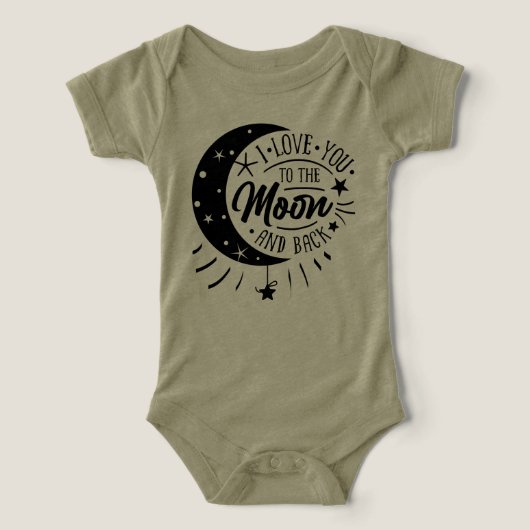 Ich Liebe Sie zum Mond und zurück - Niedliches Neu (Design Vorderseite)