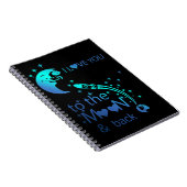 Ich Liebe Sie zum Mond und zurück - Notizblock (Rechte Seite)