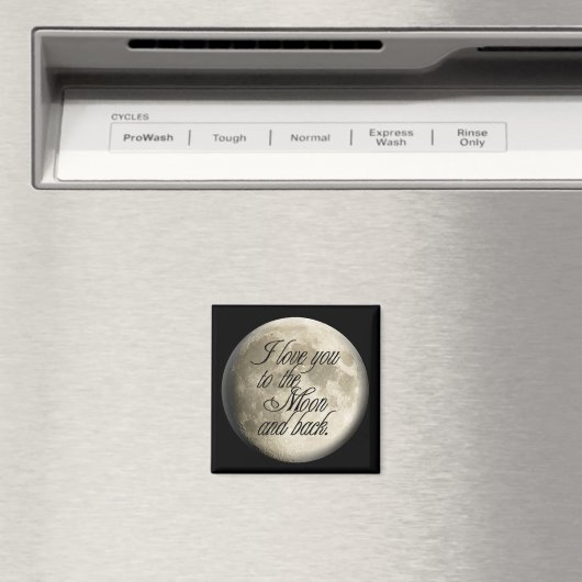 Ich Liebe Sie zum Mond und zurück Realistischen Lu Magnet (In Situ (Geschirrspüler))