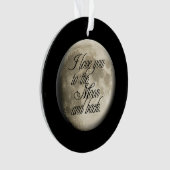 Ich Liebe Sie zum Mond und zurück Realistischen Lu Ornament (Vorderseite)