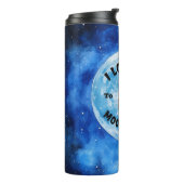 Ich Liebe Sie zum Mond und zurück Rottweiler Thermosbecher (Nach links gedreht)