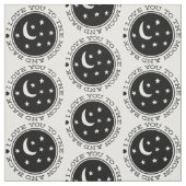 Ich Liebe Sie zum Mond und zurück Stoff (Muster)