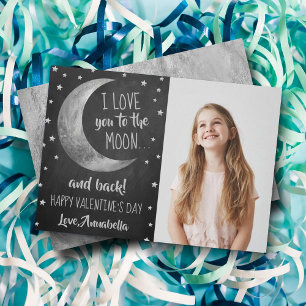 Ich Liebe Sie zum Mond und zurück Valentinstag Feiertagskarte