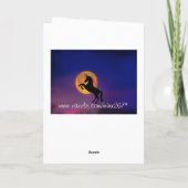 Ich Liebe Sie zum Mondeinhorn *personalisiert* Kar Karte (Rückseite)