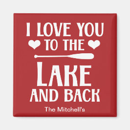 Ich Liebe Sie zum See und zurück - Lakehouse Cotta Magnet