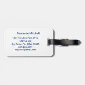 Ich Liebe Sie zum See und zurück - Zitat naukal Gepäckanhänger (Rückseite horizontal)