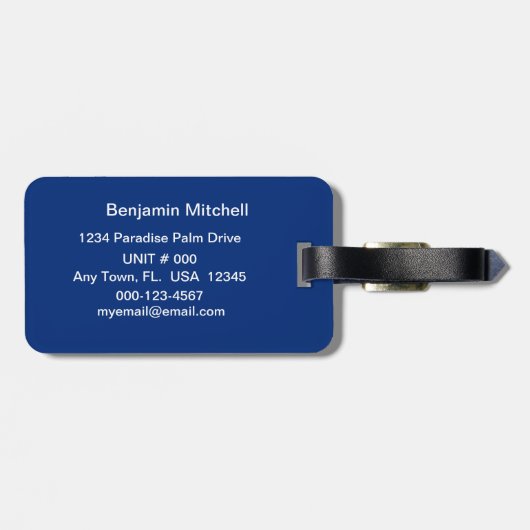 Ich Liebe Sie zum See und zurück - Zitat Nautic L Gepäckanhänger (Rückseite horizontal)